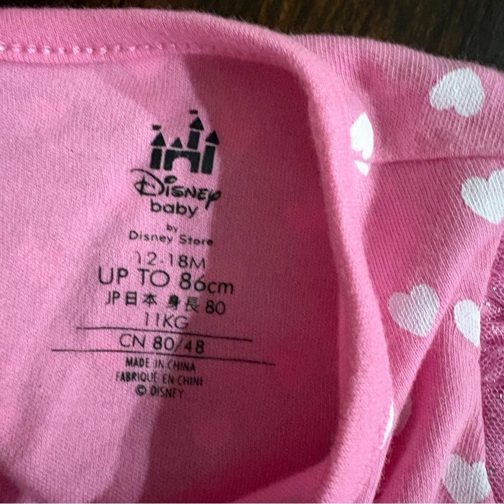 Disney Minnie Mouse Baby Girl 12-18 Months Pink Sparkle Tutu Dress Costume - Picture 4 of 11